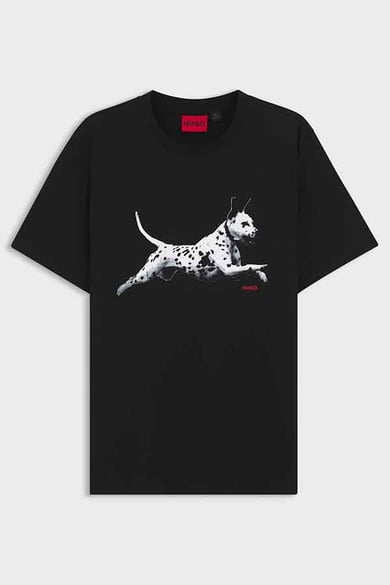 ΜΠΛΟΥΖΑ T-SHIRT HUGO - 001 ΜΑΥΡΟ